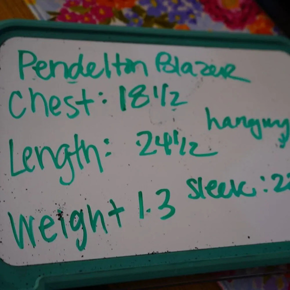 VTG Pendleton Tweed Blazer Womens 10P 100% Virgin Wool Lined Pink Made in USA - Picture 7 of 7